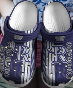 Hot Mlb Team Colorado Rockies Purple Crocss Clog Shoesshoes - livanniespoon Store