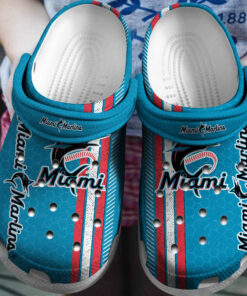 Hot Mlb Team Miami Marlins Blue Crocss Clog Shoesshoes - livanniespoon Store