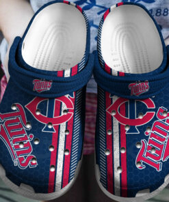 Hot Mlb Team Minnesota Twins Navys Crocss Clog Shoesshoes - livanniespoon Store
