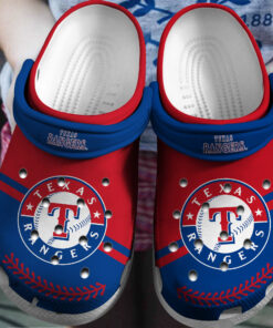 Mlb Team Texas Rangers Crocss Clog Shoesshoes - livanniespoon Store