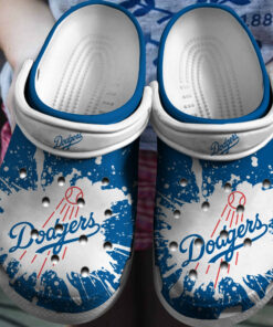 Hot Mlb Team Los Angeles Dodgers White Blues Crocss Clog Shoesshoes - livanniespoon Store