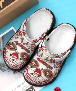 San Francisco 49Ers Skull Crocband Nfl Clog Shoes - livanniespoon Store