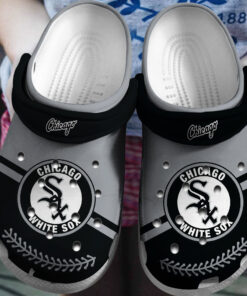 Hot Mlb Team Chicago White Sox Grey Black Crocss Clog Shoesshoes Trusted Shopping Online In The World - livanniespoon Store