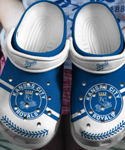Hot Mlb Team Kansas City Royals Blue White Crocss Clog Shoesshoes - livanniespoon Store