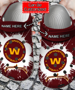 Personalized Name Logo Football Team Crocss Style Clog Shoes - livanniespoon Store