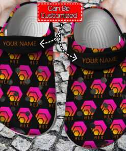 Crypto Crocss Personalized Hex Crypto Pattern Clog Shoes - livanniespoon Store