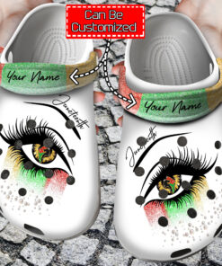 Custom Crocss Personalized Juneteenth Eye Black Lives Matter Clog Shoes - livanniespoon Store