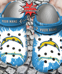 Football Crocss Personalized La Chargers Team Clog Shoes - livanniespoon Store