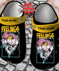 Custom Crocss Personalized In My Feelings Skull Graphic Clog Shoes - livanniespoon Store