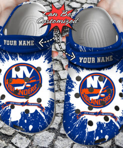 Hockey Crocss Personalized Ny Islanders Team Clog Shoes - livanniespoon Store