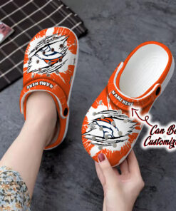 Broncos Crocss Personalized Dbroncos Football Ripped Claw Clog Shoes - livanniespoon Store