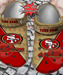 Football Crocss Personalized Sf 49Ers Team Pattern Clog Shoes - livanniespoon Store