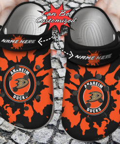 Personalized Logo Name Hockey Team Color Splash Crocss Clog Shoes - livanniespoon Store