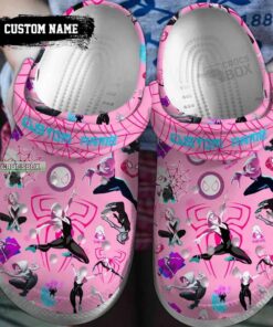 Across The Spider-Verse Crocss Pink Spiderman Crocss Womens - livanniespoon Store