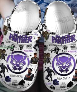 Avengers Black Panther Crocss Shoes - livanniespoon Store