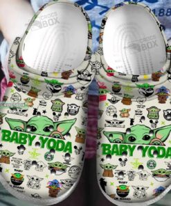 Baby Yoda Themed Crocss - livanniespoon Store