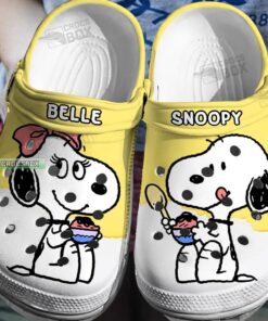 Belle Snoopy Crocss Daisy And White Crocss - livanniespoon Store