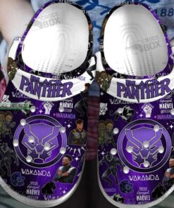 Black Panther Themed Crocss Wakanda Crocss Shoes - livanniespoon Store