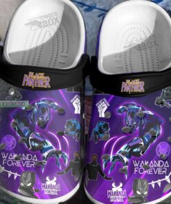 Black Panther Wakanda Forever Crocss - livanniespoon Store