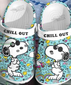 Chill Out Snoopy Music Crocss - livanniespoon Store