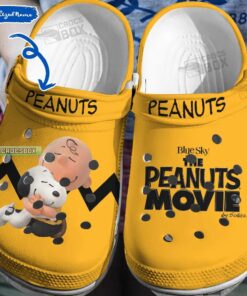 Custom Peanuts Movie Yellow Crocss Shoes - livanniespoon Store