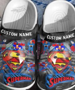 Custom Superman Crocss For Toddlers - livanniespoon Store
