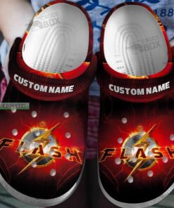 Custom The Flash Logo Crocss Shoes - livanniespoon Store