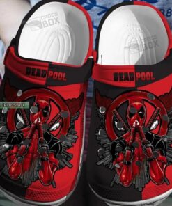 Deadpool Crocss Red And Black Crocss Shoes - livanniespoon Store