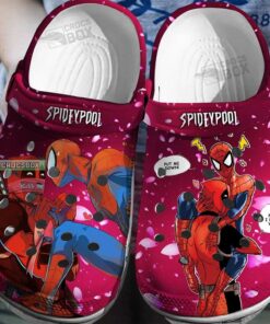 Funny Deadpool And Spiderman Crocss - livanniespoon Store