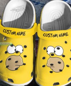 Funny Simpson Face Crocss Yellow - livanniespoon Store