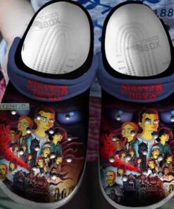 Funny Stranger Things Simpsons Style Crocss Shoes - livanniespoon Store