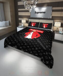 BEST Gucci Drake Supreme Black Luxury Bedding Set -livanniespoon Store