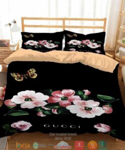 Gucci Flower Quilt Bedding Set -livanniespoon Store