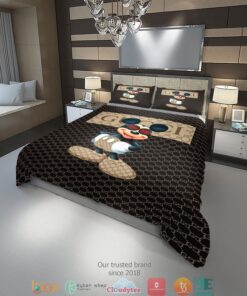 Gucci Mickey Mouse Quilt Bedding Set -livanniespoon Store