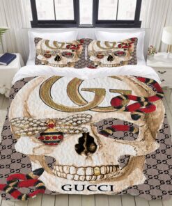 LIMITED Skull Gucci bedding set -livanniespoon Store
