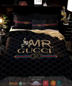 Mickey Mouse Mr Gucci Quilt Bedding Set -livanniespoon Store
