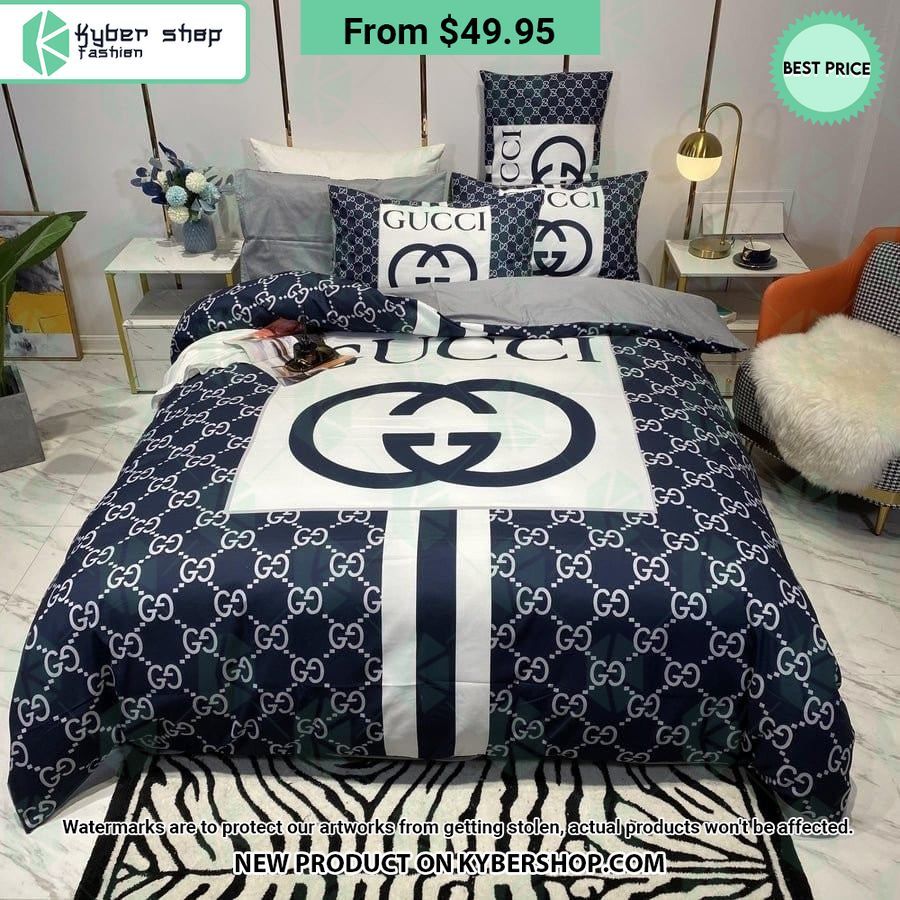 Gucci blue Bedding Set -livanniespoon Store
