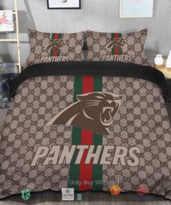 BEST Gucci Carolina Panthers Bedding Set -livanniespoon Store