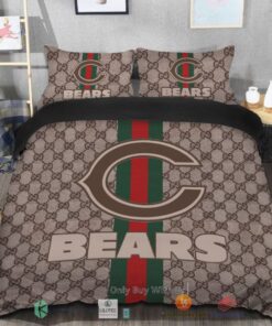BEST Gucci Chicago Bears Bedding Set -livanniespoon Store