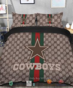 BEST Gucci Dallas Cowboys Bedding Set -livanniespoon Store