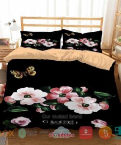 Gucci Flower Butterfly Bedding Set -livanniespoon Store