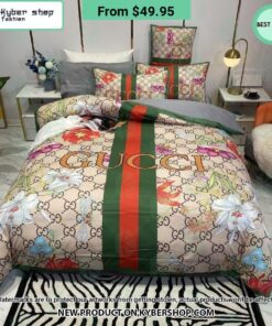 Gucci Flowers Bedding Set -livanniespoon Store