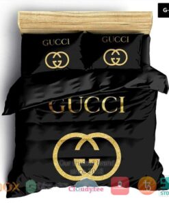 Gucci GC logo black Bedding Set -livanniespoon Store
