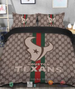 BEST Gucci Houston Texans Bedding Set -livanniespoon Store