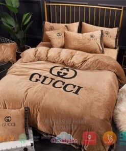 Gucci Italian High-end Brand brown Bedding Set -livanniespoon Store