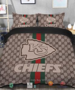 BEST Gucci Kansas City Chiefs Bedding Set -livanniespoon Store