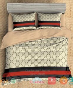 Gucci khaki Bedding Set -livanniespoon Store