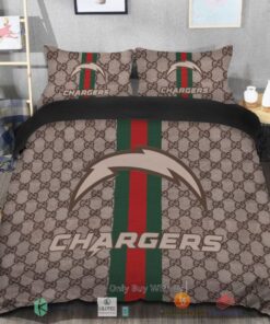 BEST Gucci Los Angeles Chargers Bedding Set -livanniespoon Store
