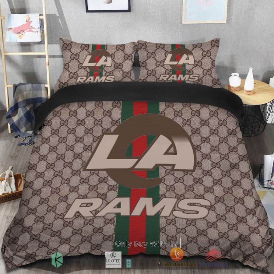 BEST Gucci Los Angeles Rams Bedding Set -livanniespoon Store