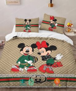 NEW Gucci Mickey and Minnie Mouse Bedding Set -livanniespoon Store